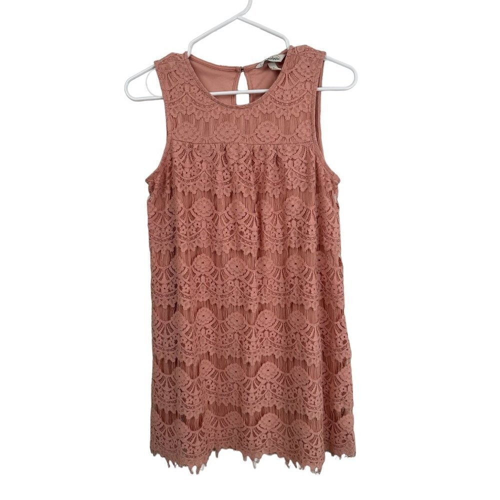 Speechless burnt orange lace mini dress, size small